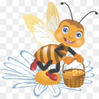Bee Clipart, Milk And Honey, My Honey, Flying Insects, - Cartoon Insects, HD Png Download