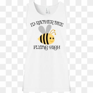 Rather Bee Flying High Girls' 100% Cotton Tank Top - Honeybee, HD Png Download