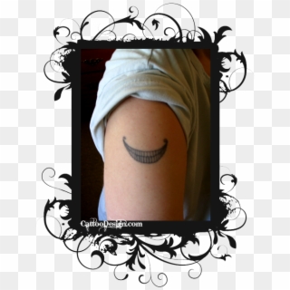 My Cheshire Cat Tattoo Design Photo - Cheshire Cat Smile Tattoo Design, HD Png Download