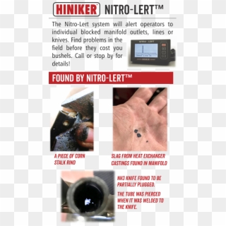 Hiniker Nitro-lert - Hand, HD Png Download