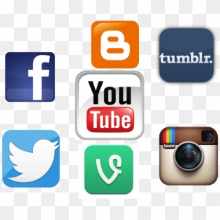 New Logo Twitter Instagram Youtube Pictures To Pin - Facebook Twitter Instagram Youtube Logo Png, Transparent Png