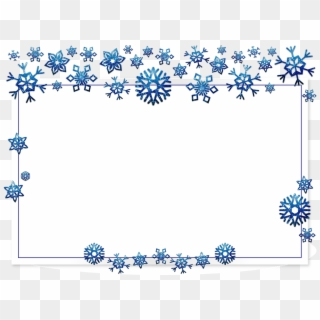 Frame, Border, Card, Xmas, Christmas, Snow, Flake - Christmas Day, HD Png Download