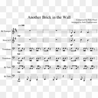 Another Brick In The Wall Pink Floid - Partitura En Violin De Blood Moon Waltz Pdf, HD Png Download