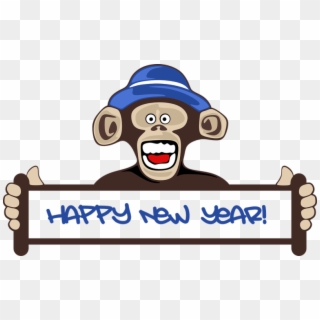 800 X 490 2 - Monkey New Year 2019, HD Png Download
