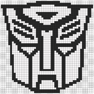 Transformers Autobot Symbol Perler Bead Pattern / Bead - Pixel Art Minecraft Transformers, HD Png Download