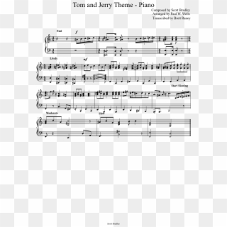Tom And Jerry Theme - Tom Y Jerry Partitura, HD Png Download