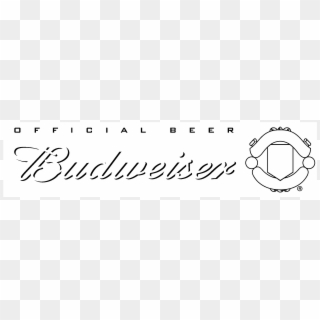 Budweiser Manchester United Logo Black And White - Calligraphy, HD Png Download