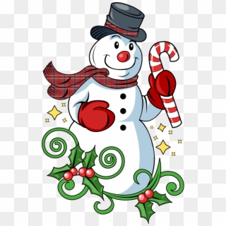 Christmas Clip Art Snowman - Clip Art Christmas Snowman, HD Png Download
