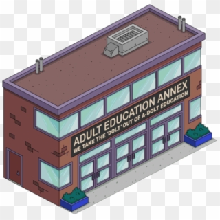 Adult Education Annex Tapped Out - Adult Education Center Simpsons, HD Png Download