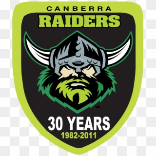 Canberra Raiders 30 Year Anniversary Logo - Nrl Raiders, HD Png Download