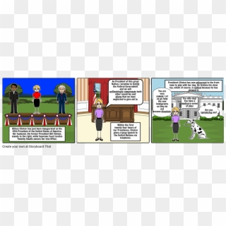 President Clinton - Cartoon, HD Png Download