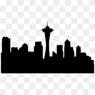 1610 X 946 6 - Seattle Skyline Silhouette Png, Transparent Png