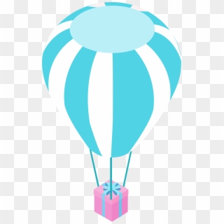 Hot Air Balloon Gift Parachute Airdrop Png And Vector, Transparent Png