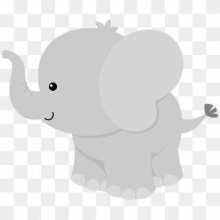 Jungle Clipart Png P Xeles Cumple Animalitos - Gray Baby Elephant Clip Art, Transparent Png