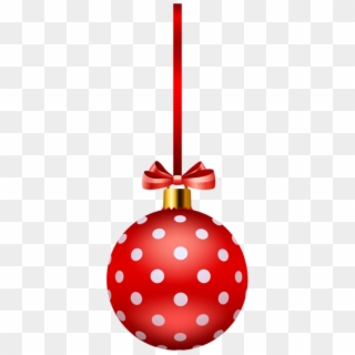 Free Png Red Christmas Ball Png - Polka Dot Christmas Free Clipart, Transparent Png