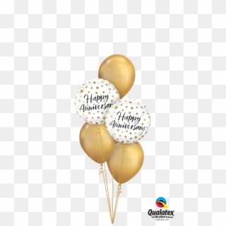 Happy Anniversary Gold Chrome Bouquet - Party Time Balloon, HD Png Download