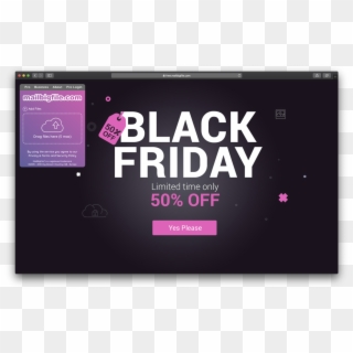 And Get 50% Off The First Year Use Discount Code Blackfriday2018 - Black Friday, HD Png Download