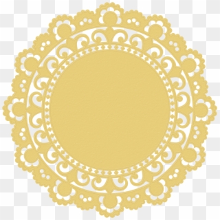 A Couple Of Doilies To Use As A Background, A Frame, - Blonda Blanco Vector Png, Transparent Png