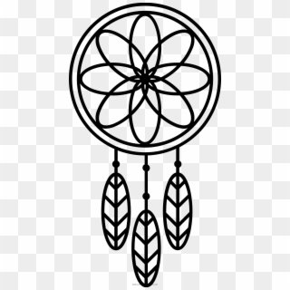 Dreamcatcher Coloring Page - Round Geometric Patterns Png, Transparent Png