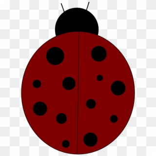 Cute Little Red Ladybug With Black Spots Clipart For - Ladybug, HD Png Download