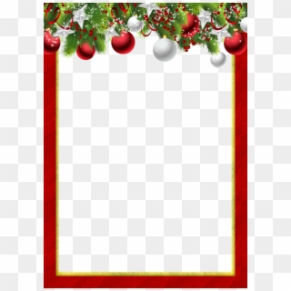Free Christmas Borders, Christmas Clipart Free, Christmas - Red Christmas Frame Png, Transparent Png