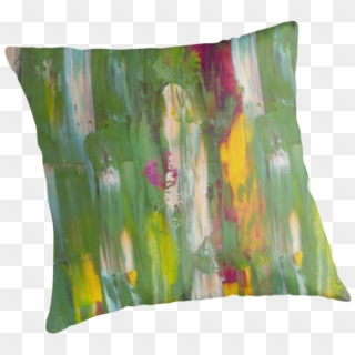 Paint Smear Throw Pillows By Odeode Redbubble - Static Shock, HD Png Download