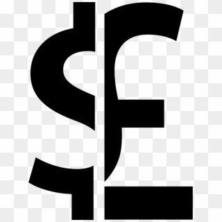 Dollar Pound Currencies Money Symbol Comments - Cross, HD Png Download