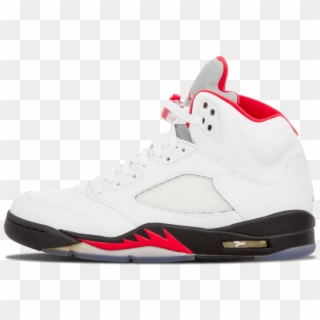 1000 X 600 5 - Jordan 5 White And Red, HD Png Download