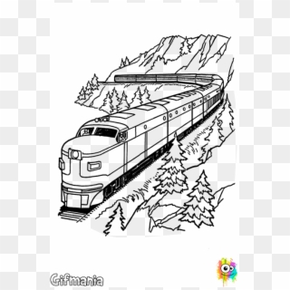 Thomas The Train Coloring Pages Transparent Background - Free Printable Train Coloring Page, HD Png Download
