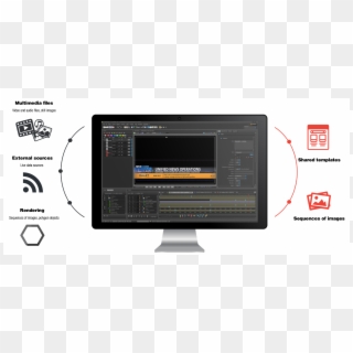 With Dalet Cube, It Is Fast And Easy To Design And - Computer Monitor, HD Png Download