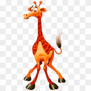 ○‿✿⁀giraffes‿✿⁀○ Cartoon Giraffe, Funny Giraffe, Zootopia - Cartoon Country Jungle Animals, HD Png Download