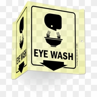 Eye Wash Sign - Flashlight Signage, HD Png Download