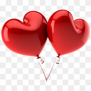Free Png Download Red Large Heart Balloons Png Images - Heart Shaped Balloons Png, Transparent Png