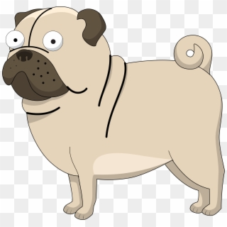 Puppy Clipart Cute Pug - Dog Pug Clipart Png, Transparent Png