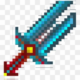 Minecraft Diamond Sword Texture - Minecraft Faithful Diamond Sword, HD Png Download