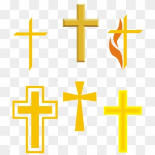 There Is 45 Glowing Wooden Cross Free Cliparts All - Protestant And Catholic Symbols, HD Png Download