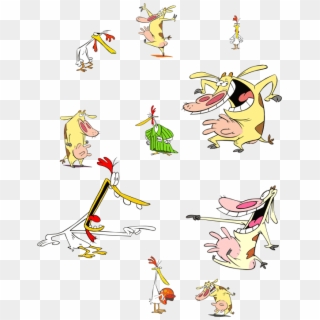 Cartoon Network Cow And Chicken Characters, HD Png Download