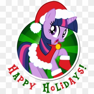 Happy Holiday Png - My Little Pony Twilight Christmas, Transparent Png