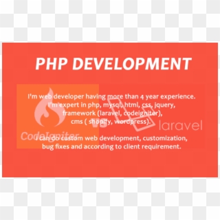 I Will Do Custom Website And Web App Development - Codeigniter, HD Png Download