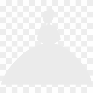 Wedding Dress Formal Collection Download And Silhouette - White Dress Silhouette Clip Art, HD Png Download
