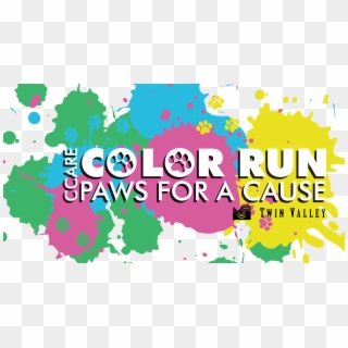 Color Run 2015 Logo With Twin Valley - Color Run, HD Png Download