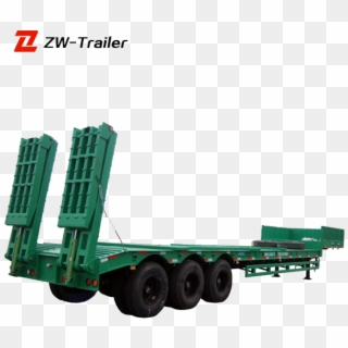 Best Sell 3 Axis Low Bed Semi Truck Trailer For Excavator - Trailer Truck, HD Png Download