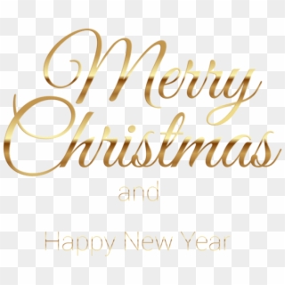 Free Png Merry Christmas Gold Png - Transparent Merry Christmas Png, Png Download