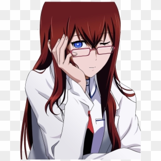 Female Anime Characters With Glasses Steins Gate Bluray Hd Png Download 802x1000 Pngfind