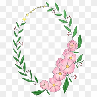 Wreath Corolla Flowers - Lingkaran Bunga Untuk Logo Png, Transparent Png
