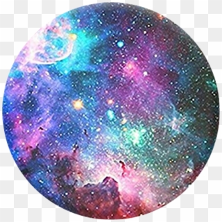 Galaxy Circle Moon Space Rainbow Aesthetic Tumblr Stars, HD Png Download