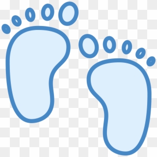 Baby Feet Png - Baby Blue Feet Icon, Transparent Png
