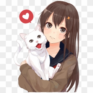 Medium Image - Cat Girl Anime Drawing, HD Png Download