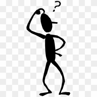 Picture Freeuse Stock Stick Figure Cartoon Question - Thinking Stick Figure Png, Transparent Png