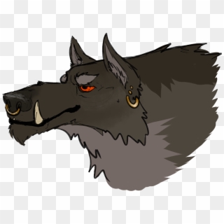 Art] Werewolf Vren Headshot - Companion Dog, HD Png Download